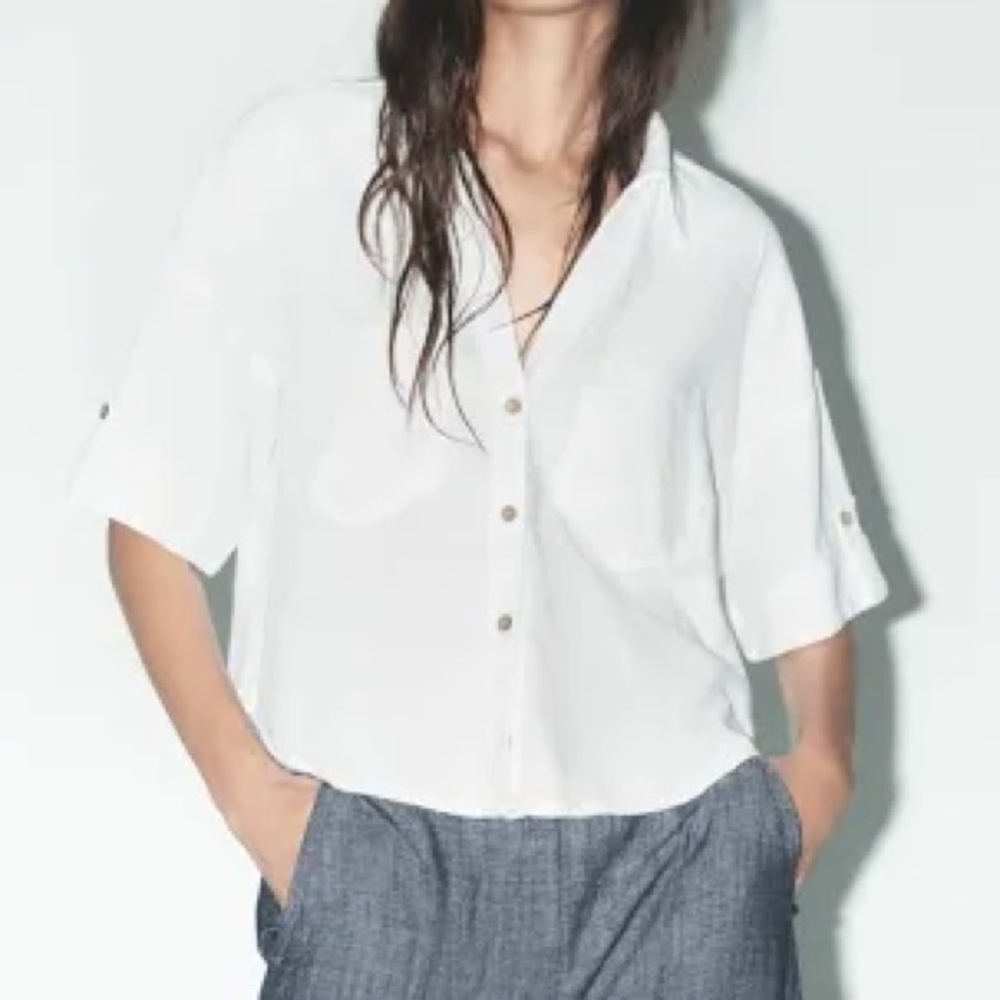 Zara Linen Top